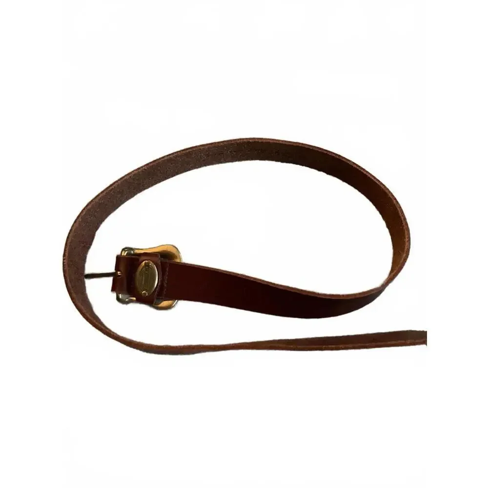 Fossil Leather belt with Brass Buckle  33 1/2”